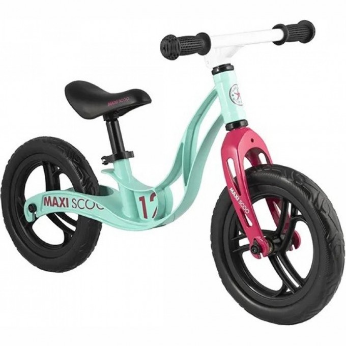Беговел детский MAXISCOO "ROCKET" (2021), колеса ЭВА, 12", мятный MSC-R1208