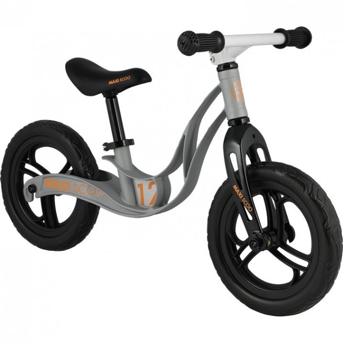 Беговел детский MAXISCOO "ROCKET" (2021), колеса ЭВА, 12", серый матовый MSC-R1211