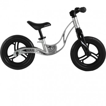Беговел детский MAXISCOO "ROCKET" (2022), Стандарт Плюс, колеса ЭВА 12", серебро
