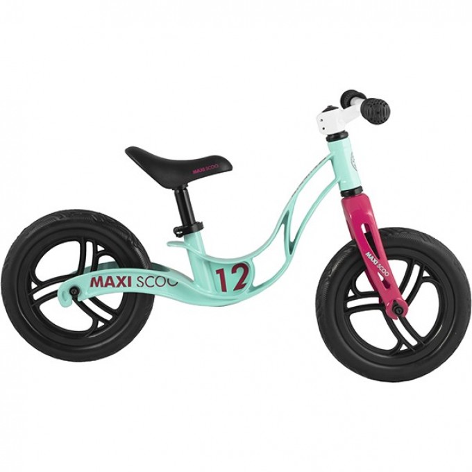 Детский Беговел MAXISCOO ROCKET Стандарт Плюс, Мятный, с Корзиной (2021) MSC-R1208-BS