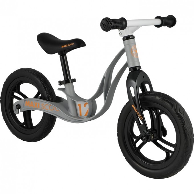 Детский Беговел MAXISCOO ROCKET Стандарт Плюс, Серый Матовый, с Корзиной (2021) MSC-R1211-BS