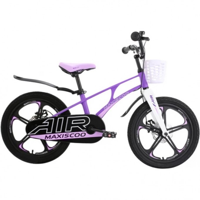 Детский Двухколесный Велосипед, Серия "Air", Делюкс, 18", Фиолетовый Матовый (2023) MSC-A1825D