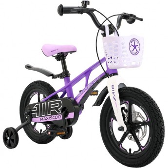 Детский Двухколесный Велосипед, Серия "Air", Делюкс Плюс, 14", Фиолетовый Матовый (2023)