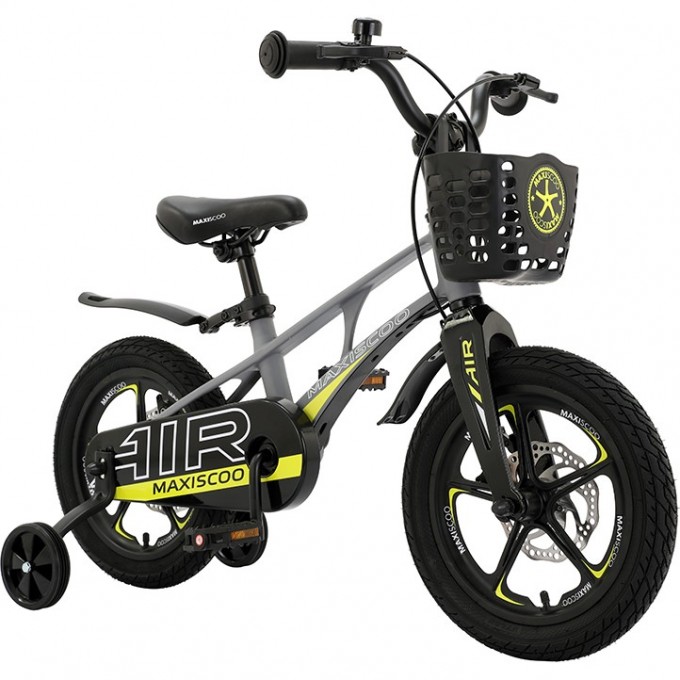 Детский Двухколесный Велосипед, Серия "Air", Делюкс Плюс, 14", Серый Матовый (2023) MSC-A1421D
