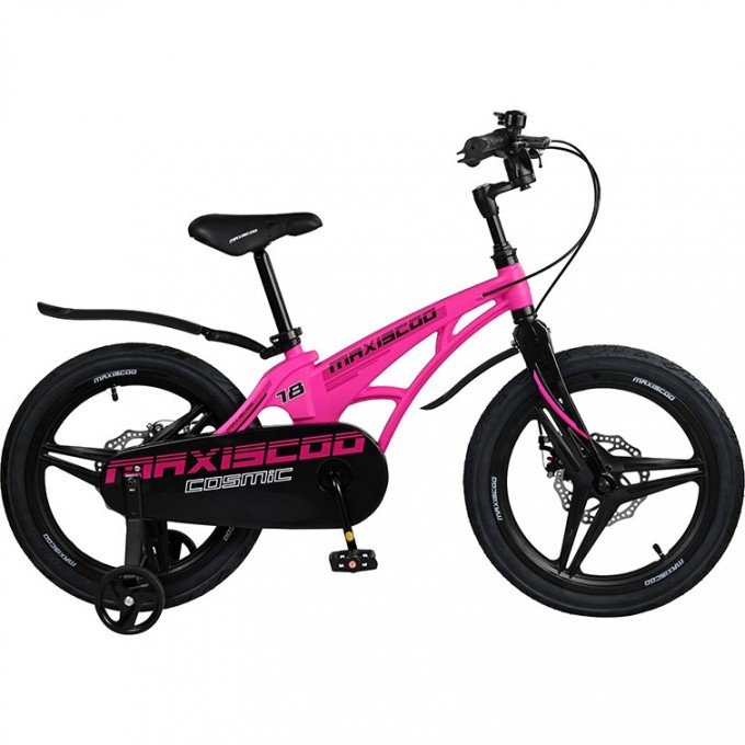 Детский Двухколесный Велосипед, Серия "Cosmic", Делюкс, 18", Розовый Матовый (2023) MSC-C1825D
