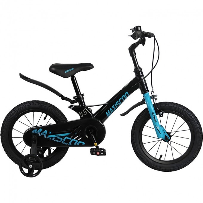 Детский Двухколесный Велосипед, Серия "Space", Стандарт Плюс, 14", Черный Аметист (2023) MSC-S1422