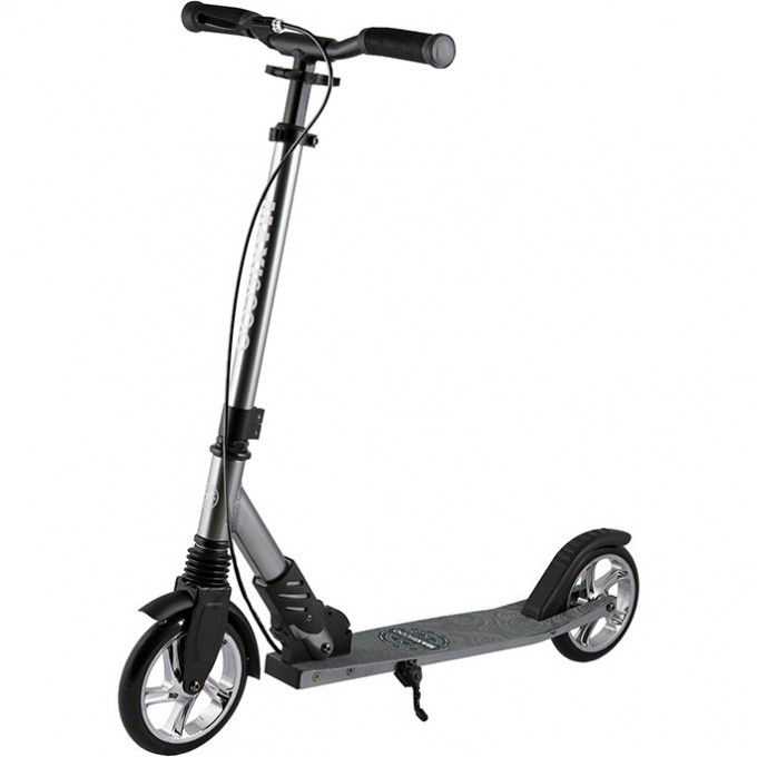 Самокат 2-х колесный MAXISCOO "A2-180A" (2022), с ручным тормозом, черный MSC-A180A-2BL