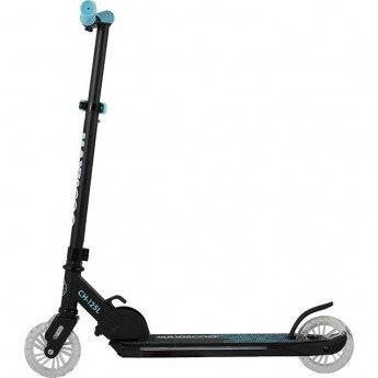 Самокат 2-х колесный MAXISCOO "CH-125L" (2021), складной, со светящейся платформой, голубой