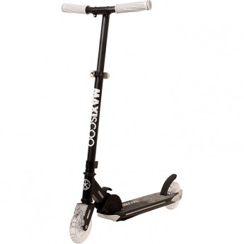 Самокат 2-х колесный MAXISCOO "CREEK" (2023), складной, со светящейся платформой, серый