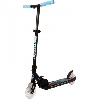 Самокат 2-х колесный MAXISCOO "CREEK" (2023), складной, со светящейся платформой, синий