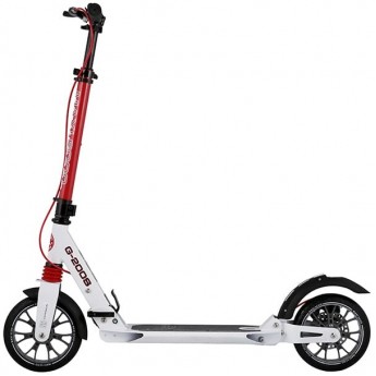 Самокат 2-х колесный MAXISCOO "G-200S" (2021), складной, с дисковым ручным тормозом, белый