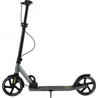 Самокат 2-х колесный MAXISCOO "L-205A" (2021), складной, с ручным тормозом, серый