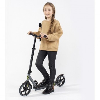 Самокат 2-х колесный MAXISCOO "L-205" (2021), складной, серый