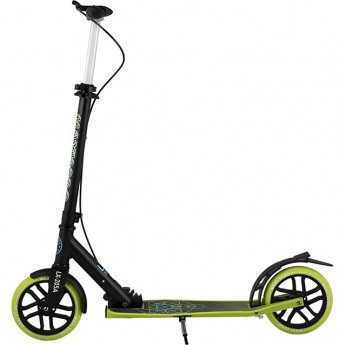 Самокат 2-х колесный MAXISCOO "LX-205A" (2021), складной, с ручным тормозом, зеленый