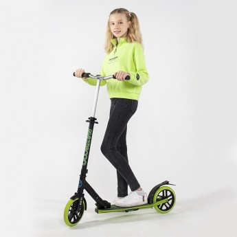 Самокат 2-х колесный MAXISCOO "LX-205" (2021), складной, зеленый
