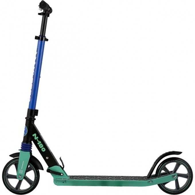 Самокат 2-х колесный MAXISCOO "N-180" (2021), складной, зеленый MSC-N180-GR