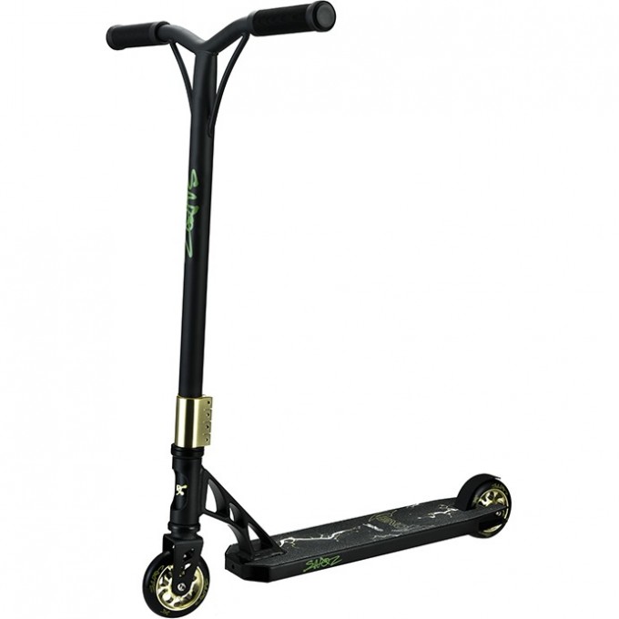 Самокат 2-х колесный MAXISCOO "VENOM" (2022), с лыжами, трюковой, желтый SN-MC21-100Y-SKI