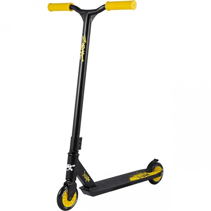 Самокат 2-х колесный MAXISCOO "XCAPE-110" (2021), с лыжами, трюковой, желтый SN-XC110-Y-SKI
