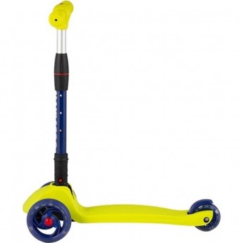 Самокат 3-х колесный MAXISCOO "BABY DELUX" (2021), складной, со светящимися колесами, салатовый