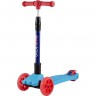 Самокат 3-х колесный MAXISCOO "BABY DELUX", со светящимися колесами, голубой MSC-J072104D