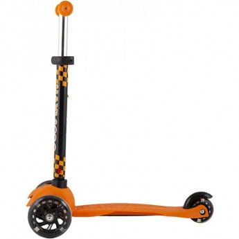Самокат 3-х колесный MAXISCOO "BABY" (2021), со светящимися колесами, оранжевый