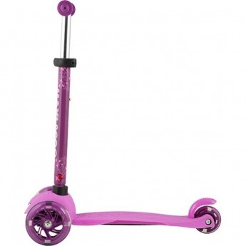 Самокат 3-х колесный MAXISCOO "BABY" (2021), со светящимися колесами, Розовый