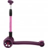 Самокат 3-х колесный MAXISCOO "JUNIOR DELUX" (2020), складной, со светящимися колесами, вишня MSC-J081909D