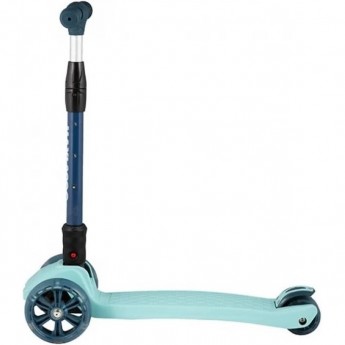 Самокат 3-х колесный MAXISCOO "JUNIOR DELUX" (2021), складной, со светящимися колесами, мятный