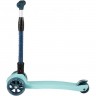 Самокат 3-х колесный MAXISCOO "JUNIOR DELUX" (2021), складной, со светящимися колесами, мятный MSC-J072004D