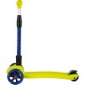 Самокат 3-х колесный MAXISCOO "JUNIOR DELUX" (2021), складной, со светящимися колесами, салатовый MSC-J072003D