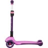 Самокат 3-х колесный MAXISCOO "JUNIOR PLUS" (2021), складной, со светящимися колесами, розовый MSC-J072001P