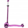 Самокат 3-х колесный MAXISCOO "JUNIOR" (2021), со светящимися колесами, розовый MSC-J082001