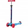 Самокат 3-х колесный MAXISCOO "JUNIOR" (2022), со светящимися колесами, голубой MSC-J072105