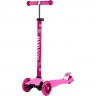 Самокат 3-х колесный MAXISCOO "JUNIOR" (2022), со светящимися колесами, розовый MSC-J072101