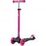 Самокат 3-х колесный MAXISCOO "JUNIOR" (2022), со светящимися колесами, звезды MSC-J072103PR