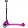 Самокат 3-х колесный MAXISCOO "Mini", складной, со светящимися колесами, розовый MSC-081901M