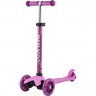 Самокат 3-х колесный MAXISCOO "ONE +" (2023), со светящимися колесами, розовый MSC-BA-2302
