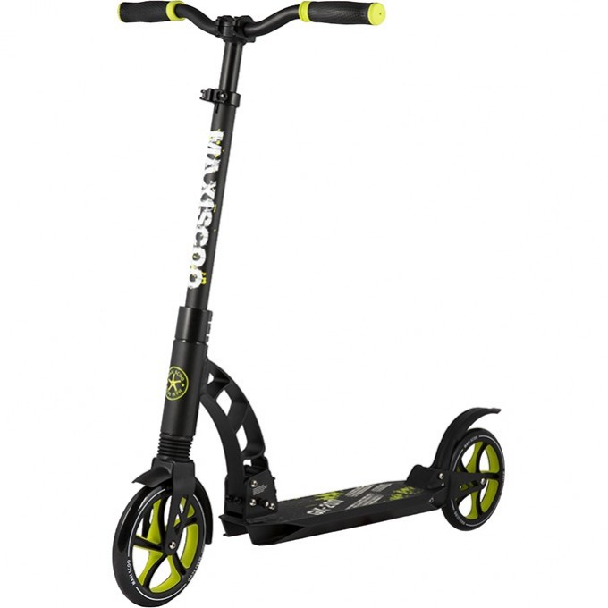 Самокат MAXISCOO "GX-200", Зеленый, с Корзиной (2021) MSC-GX200-GR-KOP