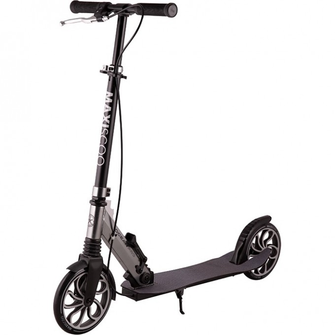 Самокат MAXISCOO "OCEAN PRO", Графит, с Ручным Тормозом, с Корзиной (2023) MSC-OA-2301-KOP
