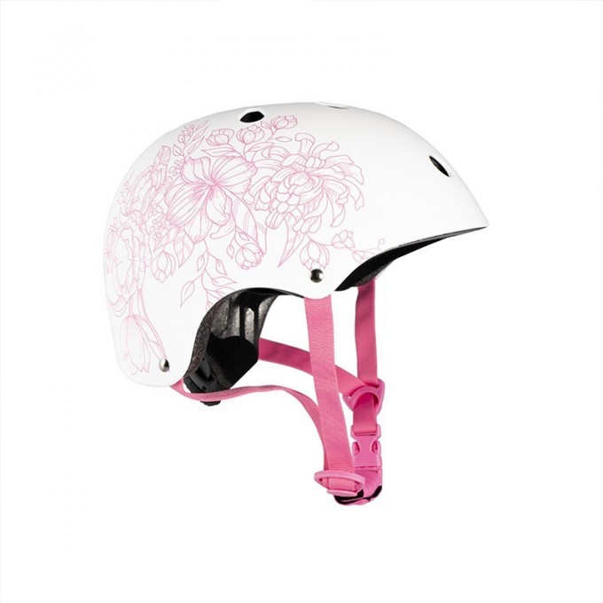 Шлем MAXISCOO детский, размер M, белый с рисунком MSC-H092004M