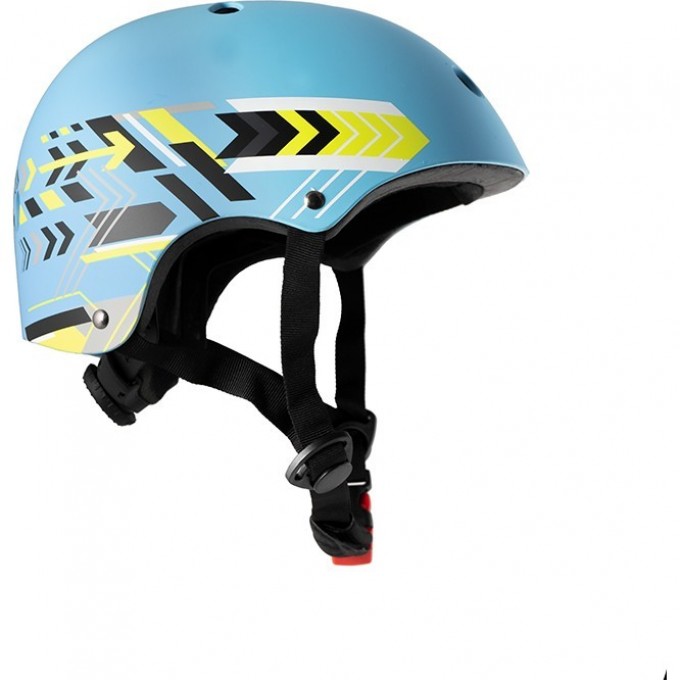 Шлем MAXISCOO детский, размер S, голубой с рисунком MSC-H092003S