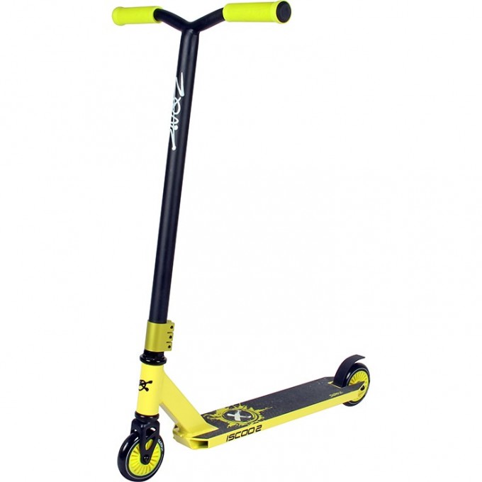 Трюковый самокат MAXISCOO SNOZ Iscoo-2, Желтый (2023) SN-IS-2302