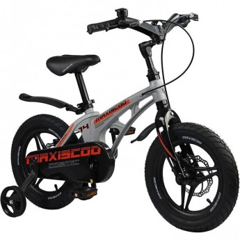 Велосипед 2-х колесный детский MAXISCOO "COSMIC" (2023), Делюкс Плюс, 14", серый матовый