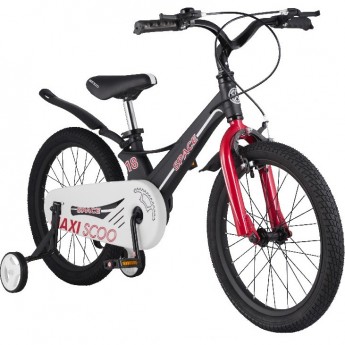 Велосипед 2-х колесный детский MAXISCOO "SPACE" (2021), 18", черный матовый