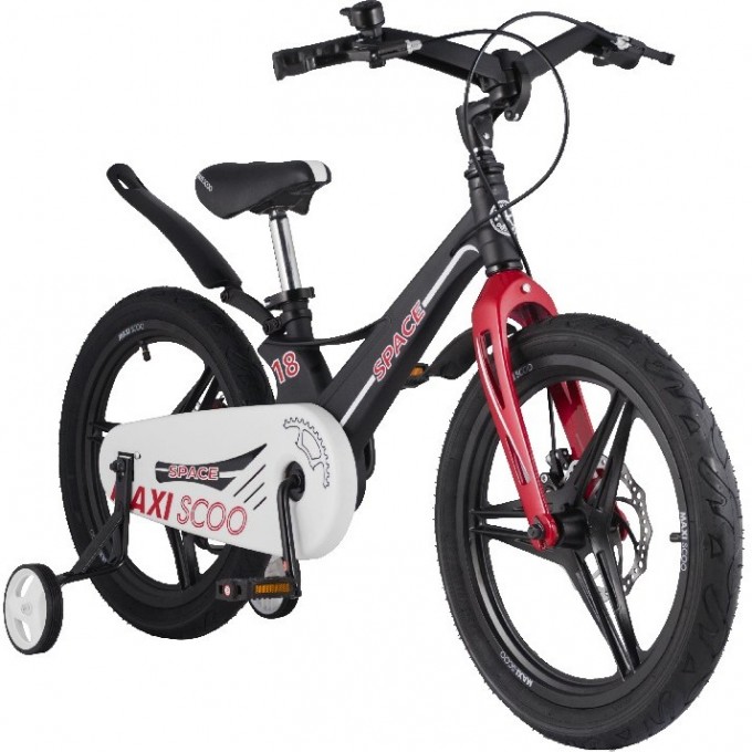 Велосипед 2-х колесный детский MAXISCOO "SPACE" (2021), 18", черный матовый MSC-S1808D