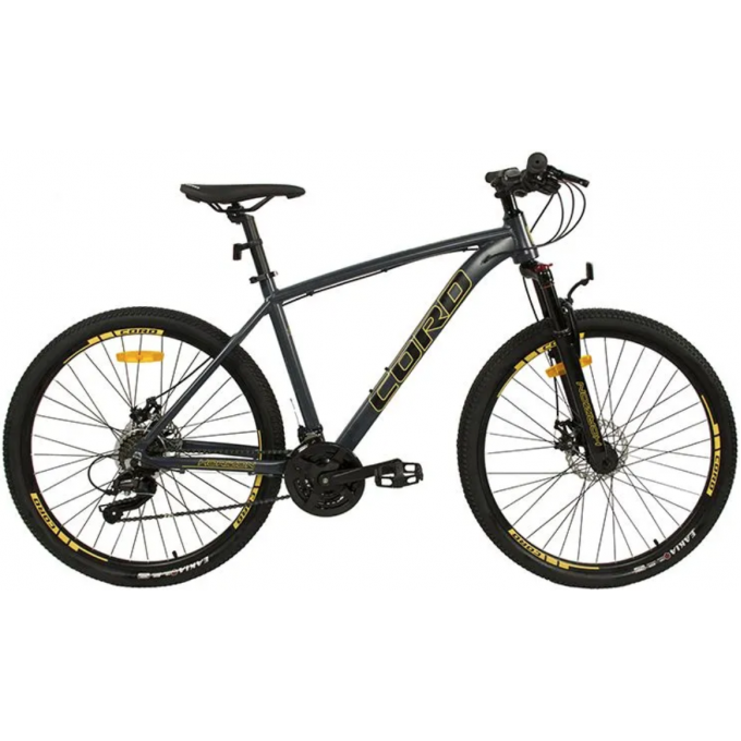 Велосипед 2-х колесный MAXISCOO "CORD HORIZON" (2023), 21 Скорость, 27.5", Ростовка 19'', Серый Матовый CRD-STD2702-19